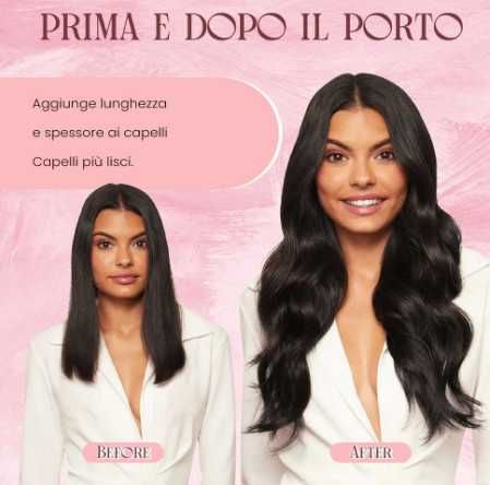 Doupor естествени екстеншъни за коса с щипки, 100% естествена коса