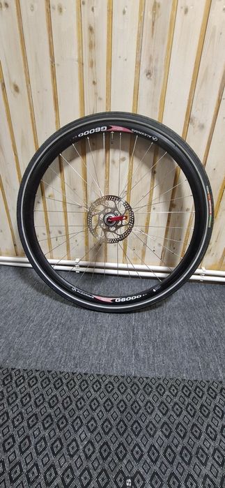 Set roți 28" Alexrims G6000 + butuci Shimano + casetă HG50 8 viteze + disc