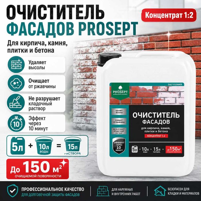 Очиститель удалитель высолов концентрат SALT CLEANER 5 литров