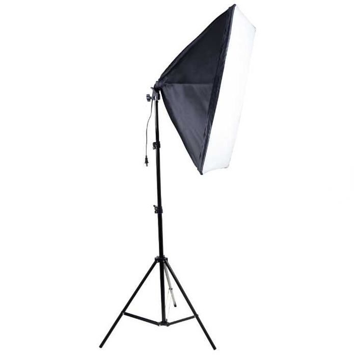 Осветление за студио със софтбокс 50x70 см и крушка | 200W SoftBox