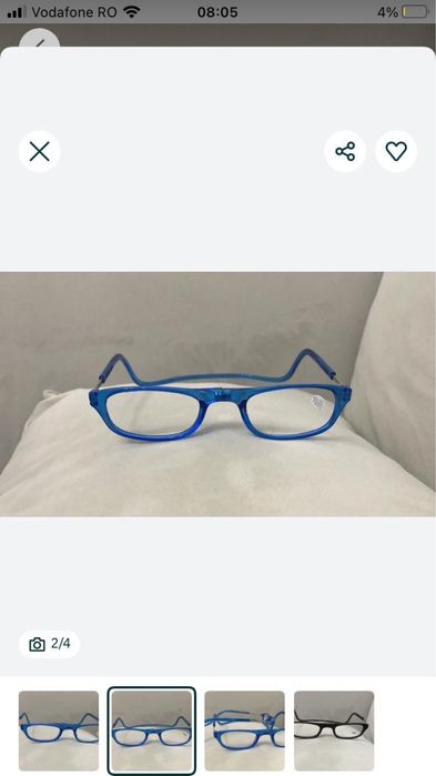 Ochelari cu magnet pentru citit +1.50