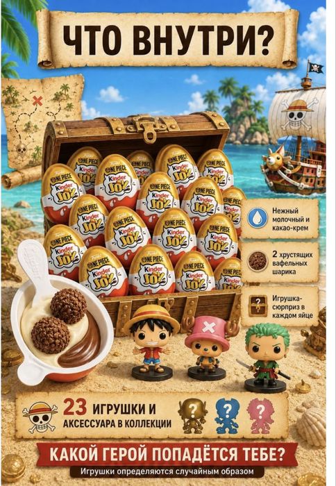 Продам Kinder Joy One Piece