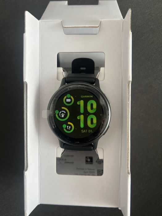 Смарт часовник Garmin vivoactive 5, GPS, 42 mm, силиконова каишка