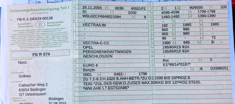 OPEL Vectra 2004 — imagine 5