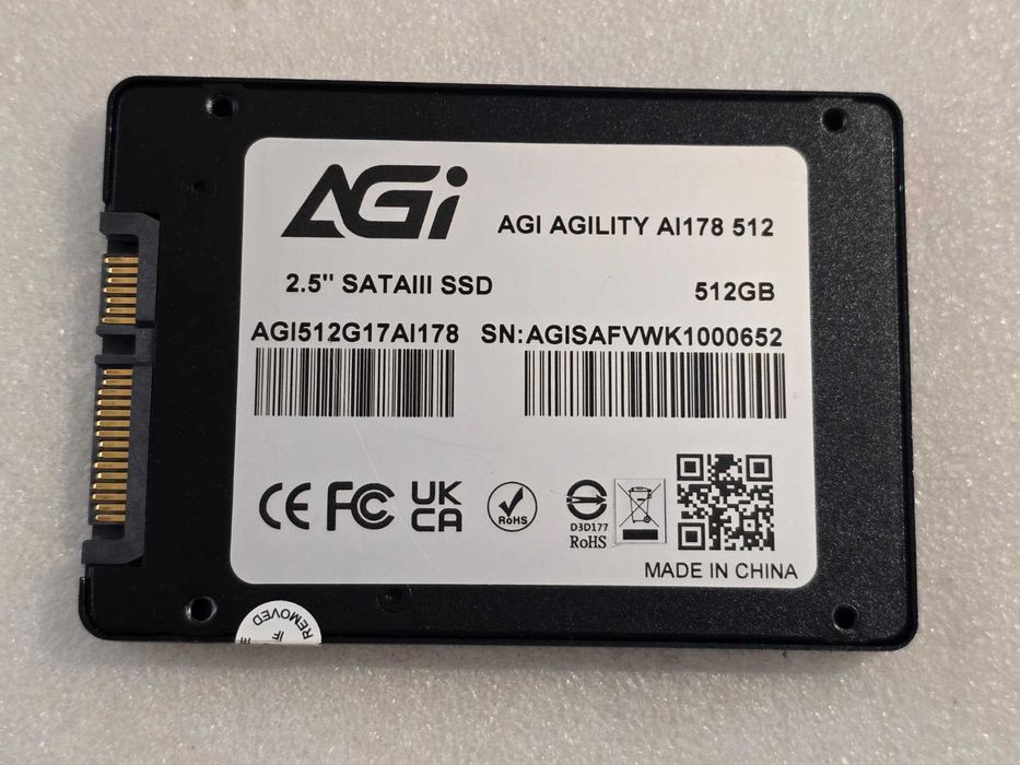 Solid State Drive (SSD) AGI AI178, 512GB, 2.5", SATA III - teste reale