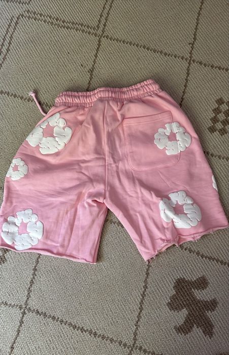 Pantaloni scurti denim tears roz