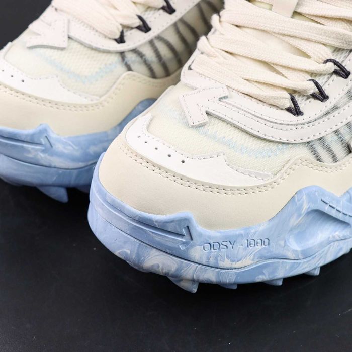#CALITATE PREMIUM# OFF-WHITE Odsy-1000 White Blue Marble - Verificare colet