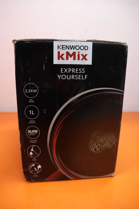 Електрическа кана Kenwood kMix 1 л Червена 2200 W - Kenwood kMix, 1 л, Червен, Метал, Бутони, Бутон, Неръждаема стомана