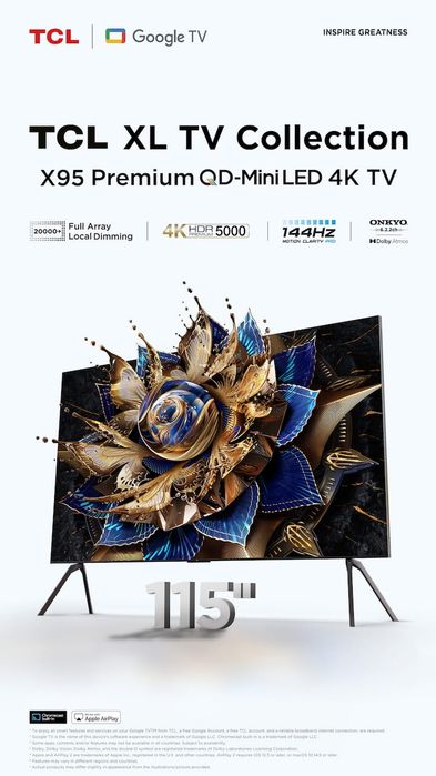 Супер Огромный Телевизор TCL 115X955 QD-MINI LED От официального дилер