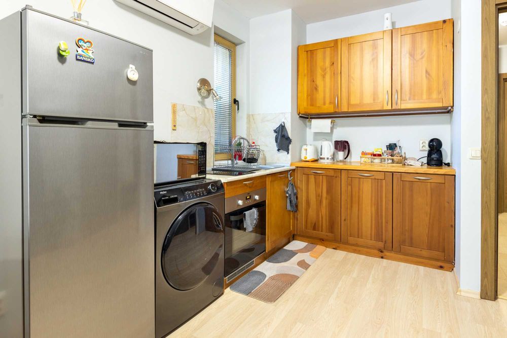 Двустаен апартамент в планината за нощувки с камина, веранда, BBQ,вана