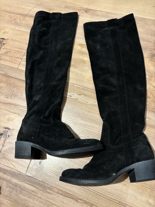 чизми естествен велур