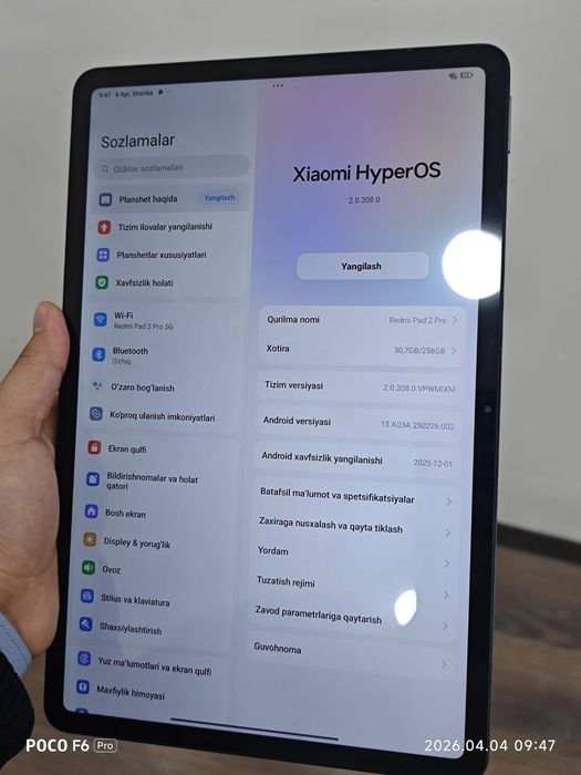 REDMI Pad 2 PRO 2 sikl