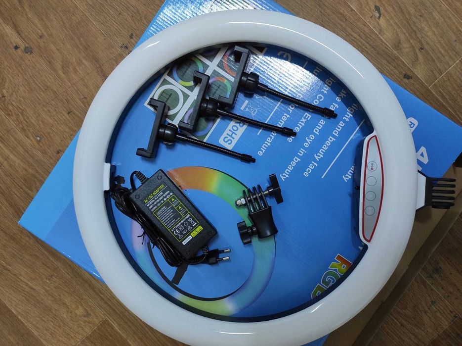 Кольцевая лампа 45 см 18" RGB