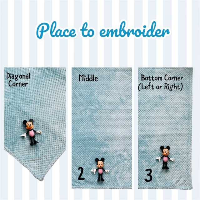 Patura brodata personalizata pentru copii cu girafa