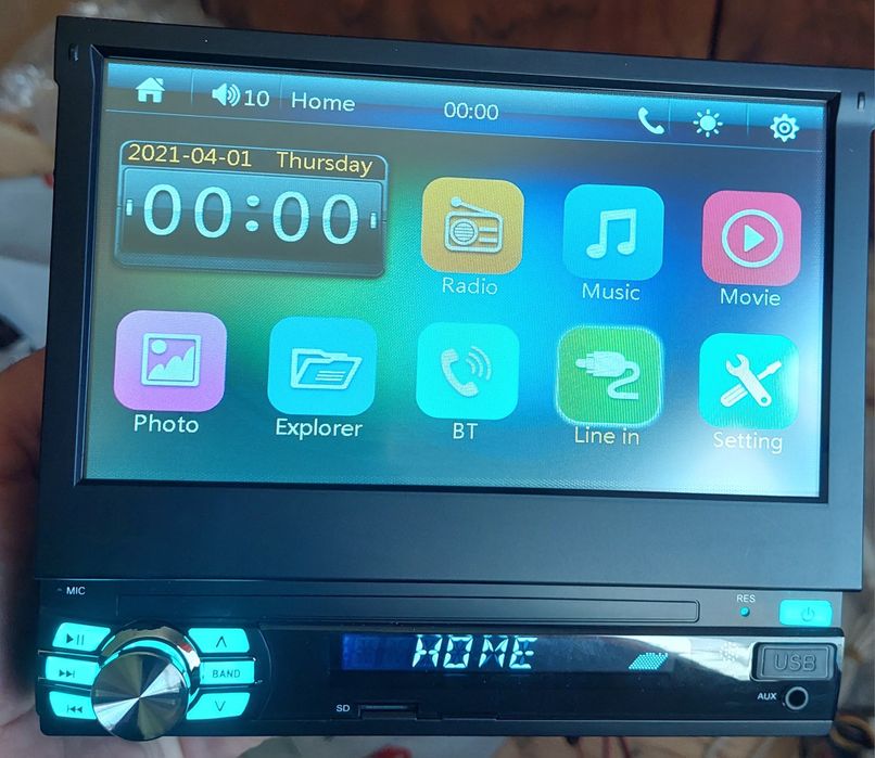 Мултимедия 1 дин универсална навигация 1 din android  windows + камера