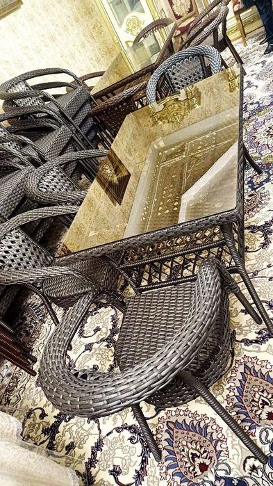 Zamonaviy ratan stol stullarimiz tayyor