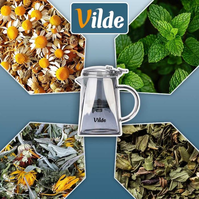 Чайник с инфузер, Ергономичен дизайн, Без капки,  730 ml