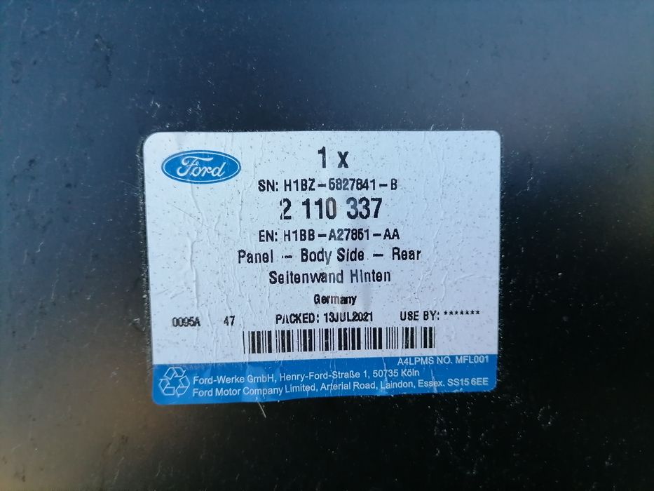 Aripa stânga spate fiesta mk7, aripa stânga spate Ford Focus mk3