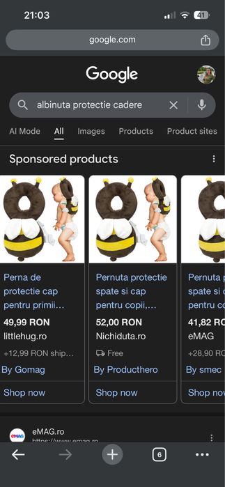 Protecție Anti-Cădere Bebeluși - Liniste pentru parinti