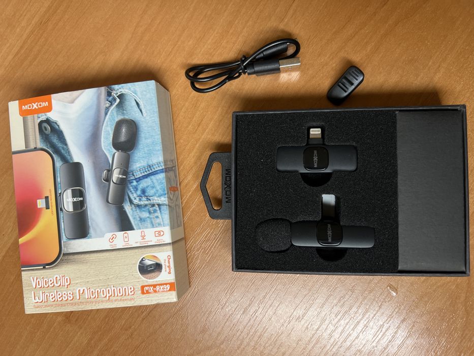 Петличка moxom, один микрофон, для айфона