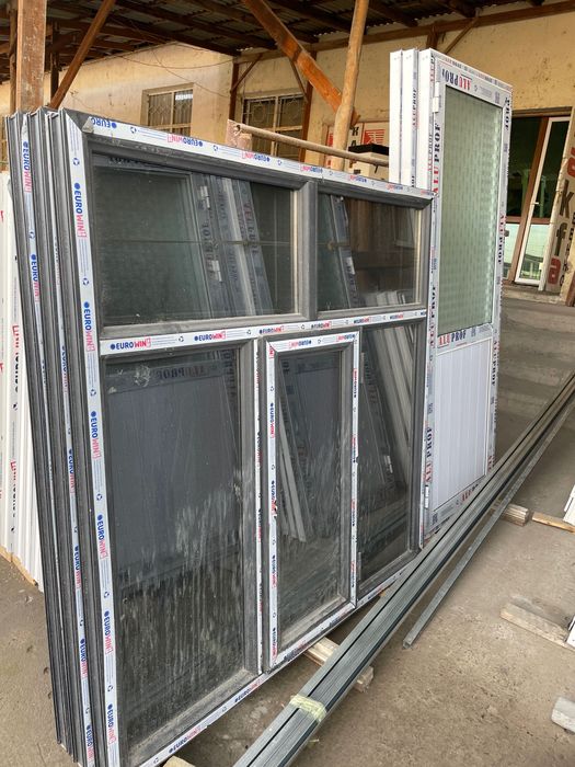 Готовы Пластиковые рамы и алюминиевые двери любых размеров