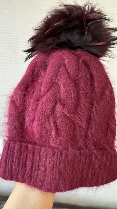 Набор шапка , снуд и варежки ( ангора )