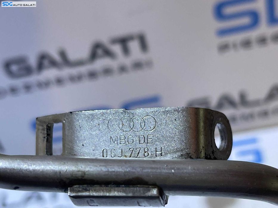 Furtun Conducta Teava Tur Ulei Turbo Turbina Turbosuflanta Volkswagen Golf 5 2.0 TFSI CCTA CAWB 2004 - 2008 Cod 06J778H