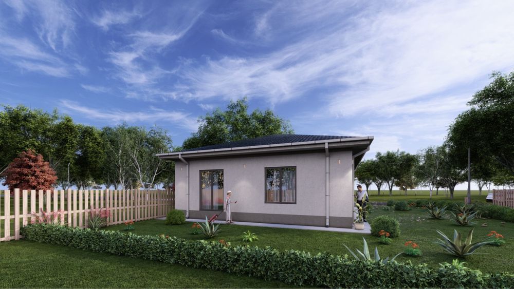 Casă nouă parter Corbeanca, 3 camere, lângă lac, S=400 mp