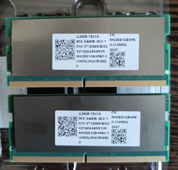 Kit Memorie RAM Laptop 2×8GB DDR5 Samsung 5600MHz - NOU