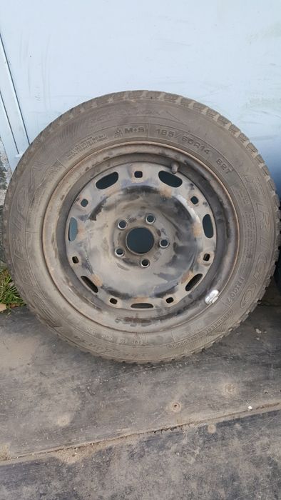 железни джанти 5х100 vw с гуми 185 60 14 дебика