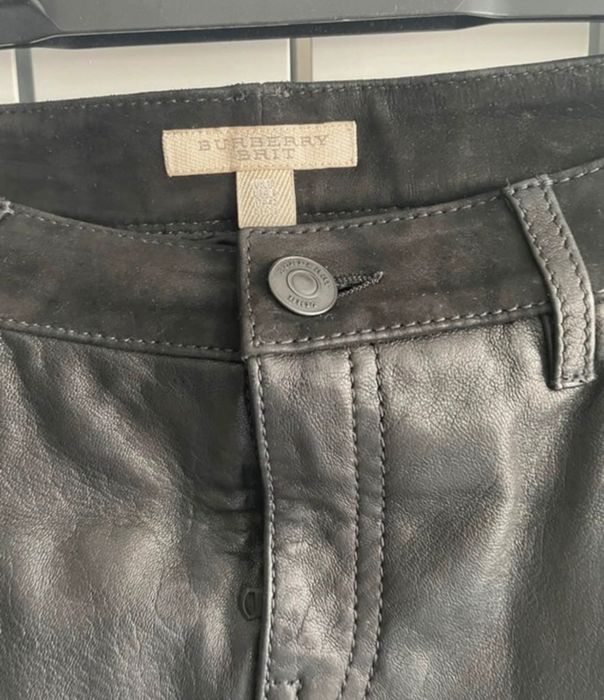 Fusta piele veritabila Burberry