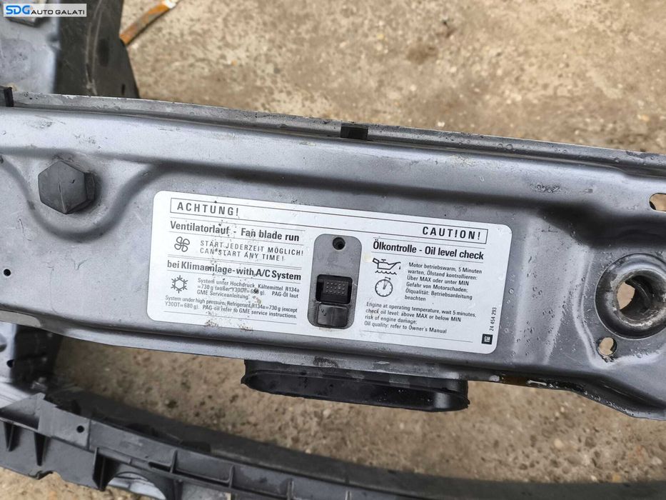 Trager Tragher Calandru Panou Frontal Suport Faruri Radiatoare cu Armatura Intaritura Bara Spoiler Fata Opel Vectra C Non Facelift NFL 2002 - 2005 Cod 24454293 [L4080]