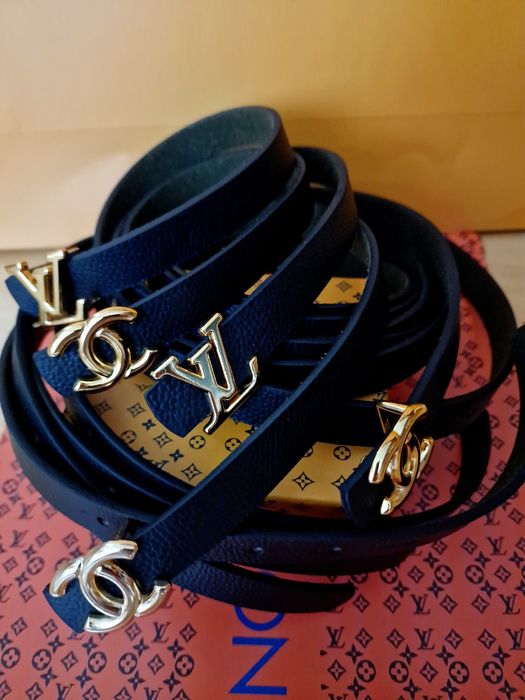 Curele inguste da,logo metalic auriu, new model