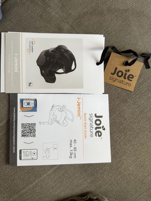 Продавам стол Joie Signature i-Jemini, i-Size 40-85см., до 13кг.