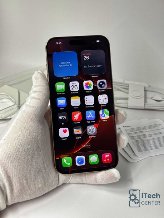 iPhone 16 Pro MAX, 256GB, Desert, 100% батерия, КАТО НОВ, 1г. ГАРАНЦИЯ