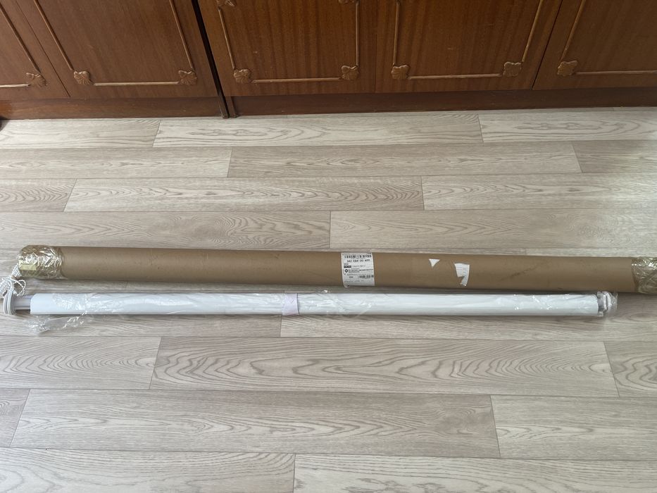 Жалюзи белые тканевые новые