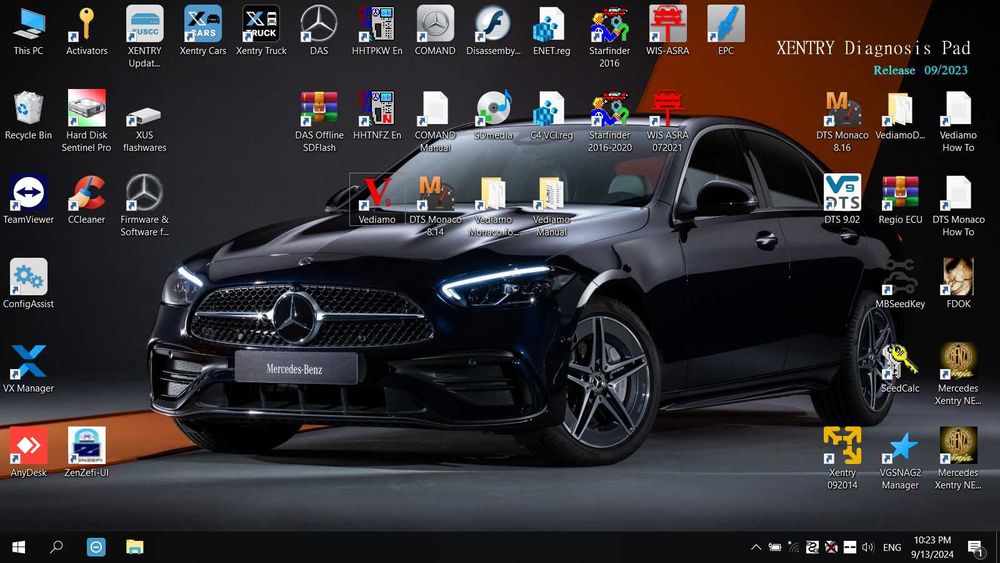 Софтуер за Mercedes Benz Star Diagnosis C4 и C5. DAS Xentry до 9.2024