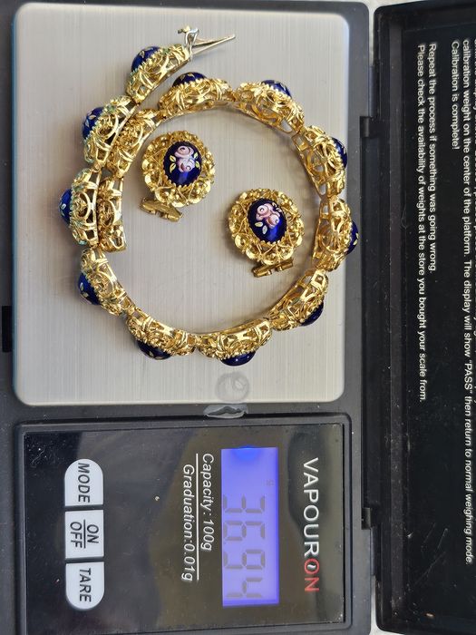 Vand bratara si cercei aur 18k