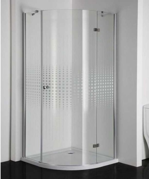 Овална душ кабина Sanotechnik Simplyflex EN2290CS рисувано стъкло