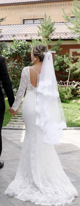 Свадебное платье рыбка