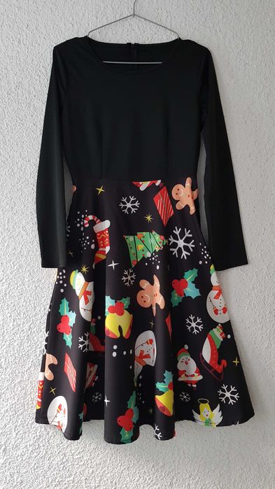 Дамска Коледна рокля размер S - НОВА