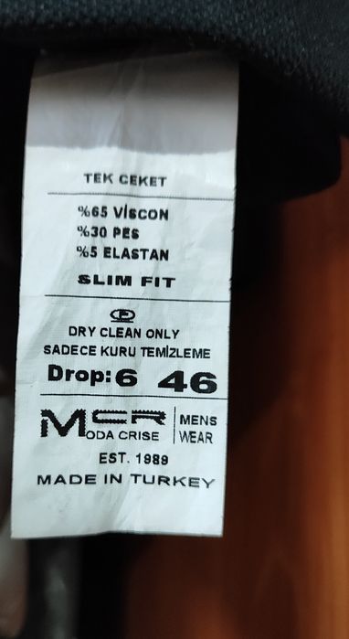 Мужской черный пиджак