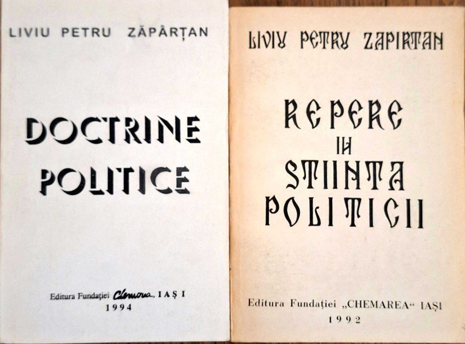Volume de colecție. Doctrine politice. Autor: Liviu Petru Zăpârțan