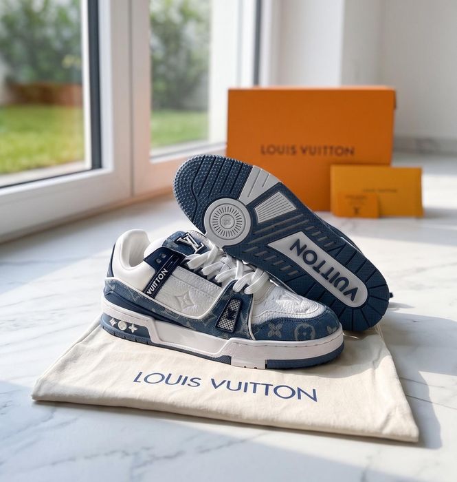 Adidasi LV Trainer Blue Jeans - Full Box