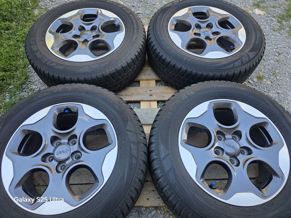 Лети джанти 16ки 5х110 Jeep + зимни гуми 215/65/16 Falken