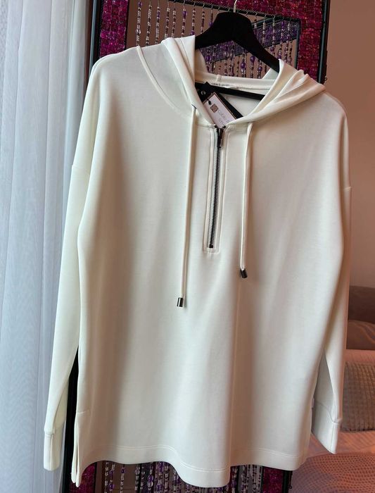 Hoodie femei, Cable&Gauge, alb, marime S, NOU