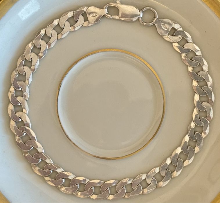 Bratara tip Cuban din argint 925