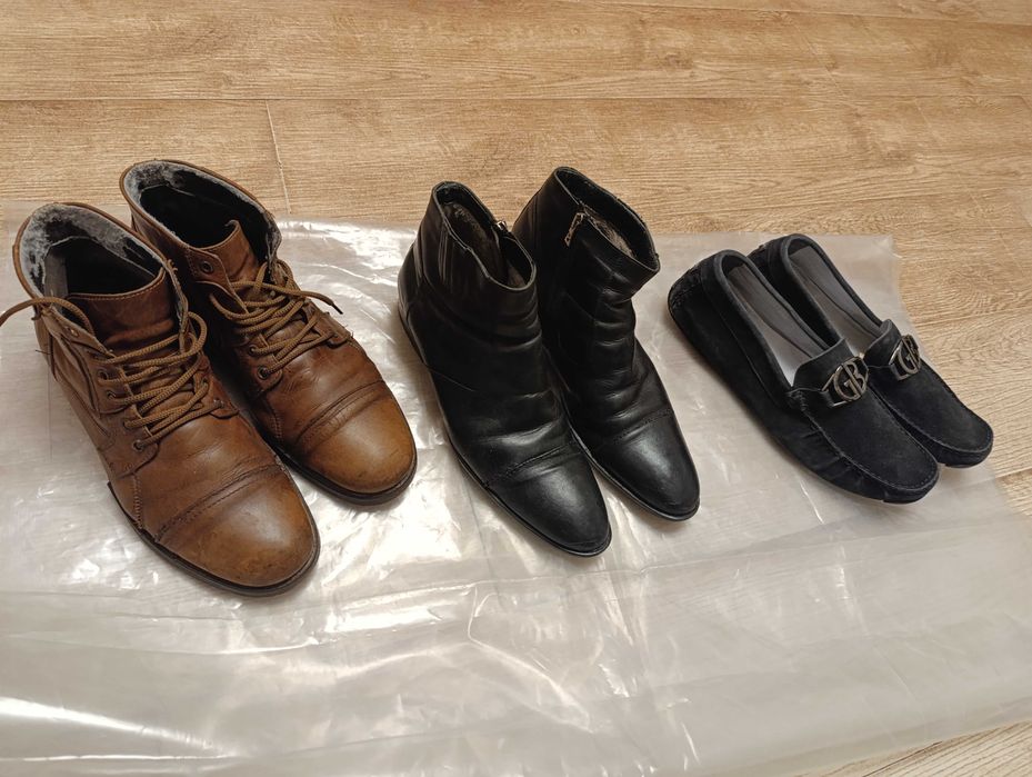 Продам 3 пары мужской обуви43,44,45,недорого