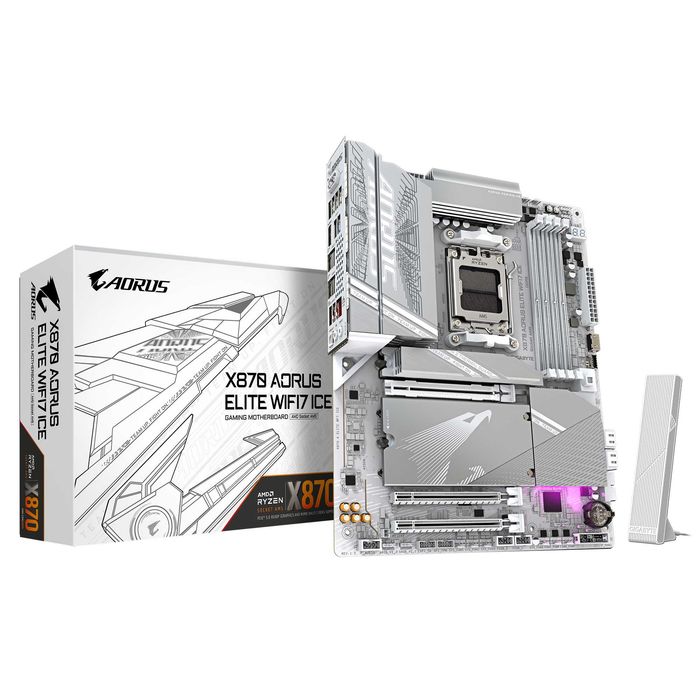 ; Материнская память GIGABYTE X870 AORUS ELITE WIFI 7 ICE
