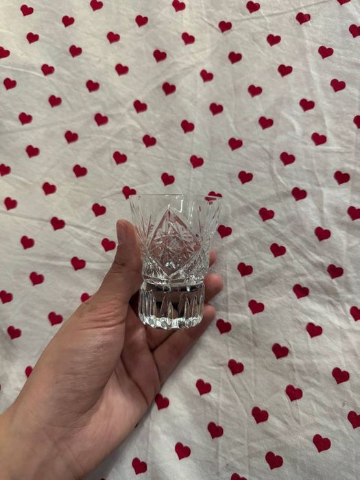 Стекляные бокалы фужеры богемского стекла